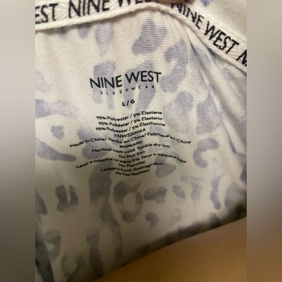 Nine West Blue Leopard PJ’s - Picture 2 of 5